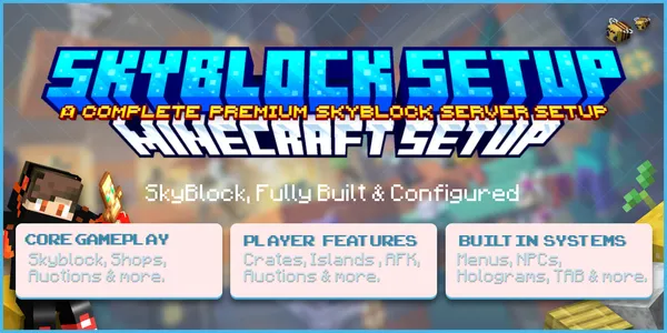 Ultimate Skyblock Server Setup | Minecraft 1.21 Skyblock Kit