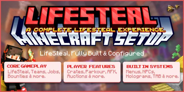 LifeSteal Server Setup | Complete Teams & Economy Minecraft Kit