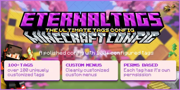 EternalTags Config | Premium Minecraft Chat Tags GUI (100+ Tags)