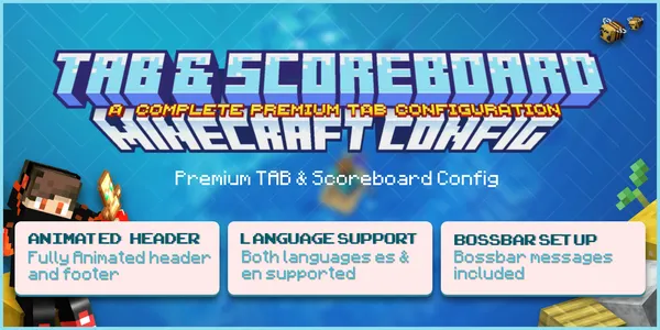 Premium TAB & Scoreboard Config | Minecraft Tablist and Scoreboard UI