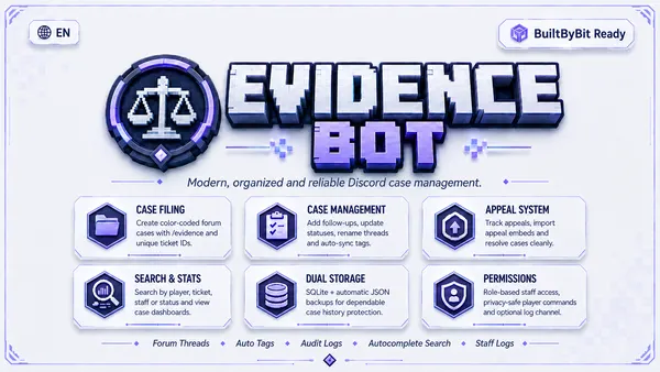 Evidence Bot | Discord Case & Evidence Management System